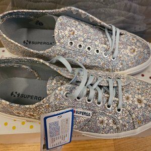 Superga 2750 Blue flowers